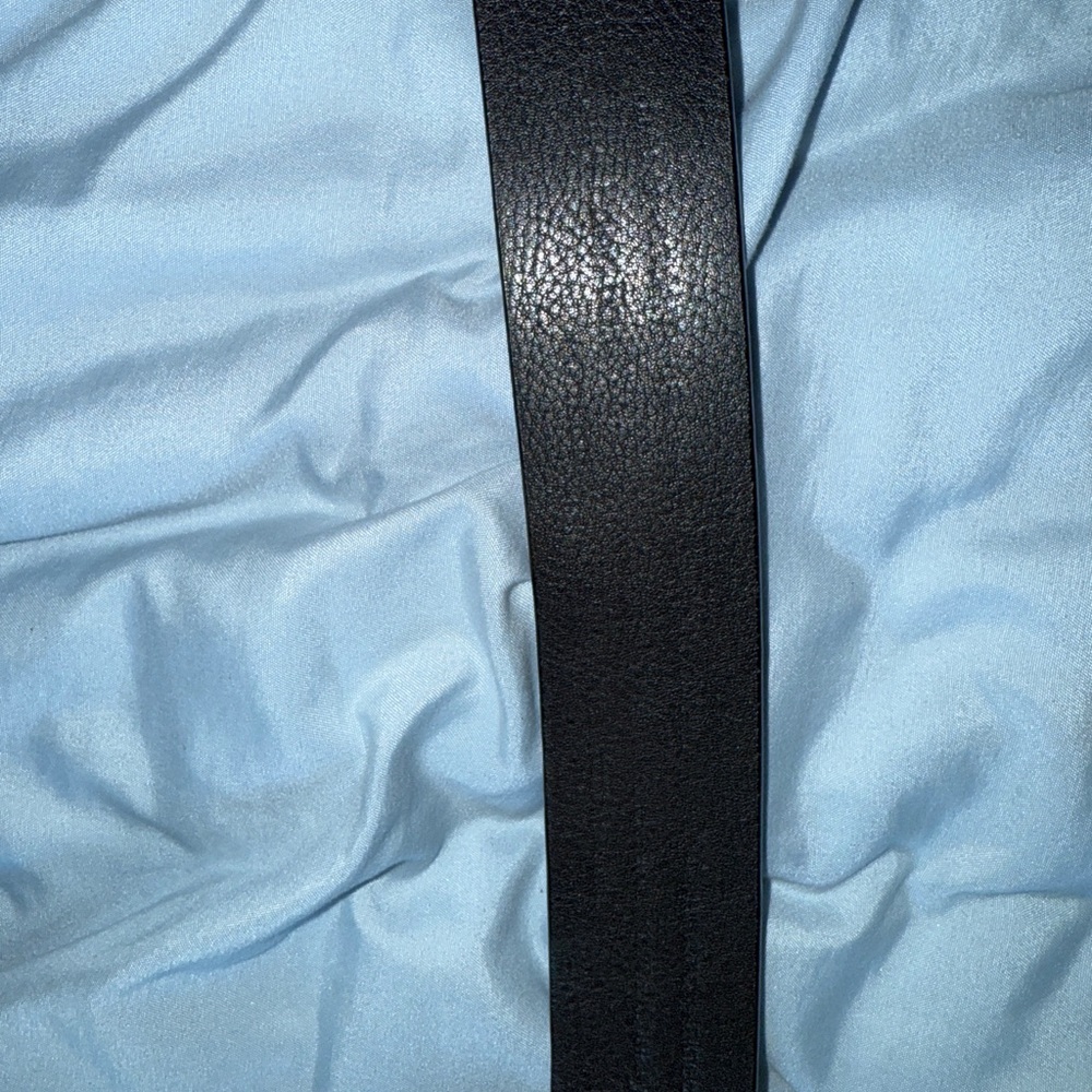 Men's Black Leather Belt - Picture 2 of 5